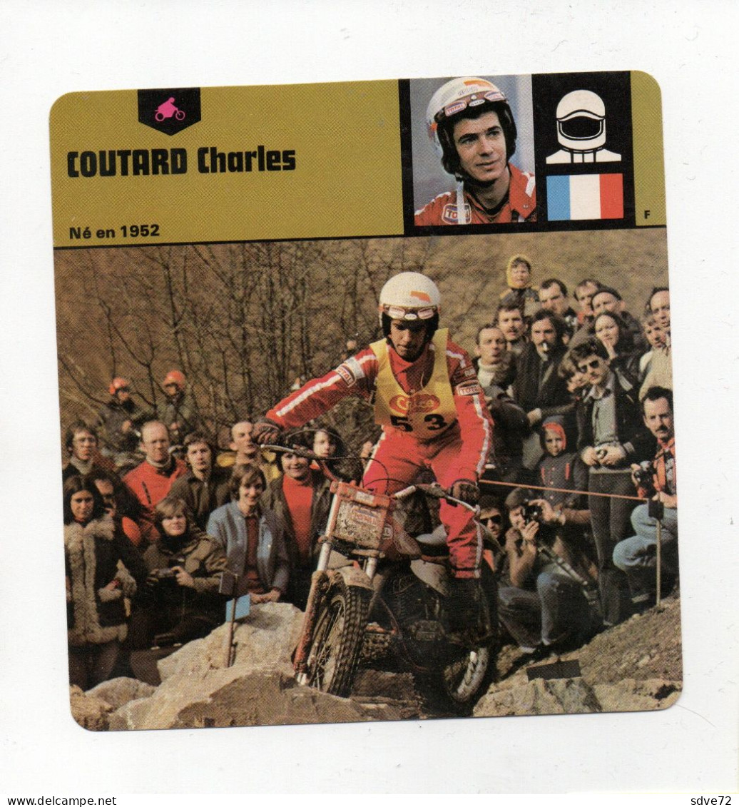 FICHE PILOTE MOTO - COUTARD CHARLES - Motor Bikes