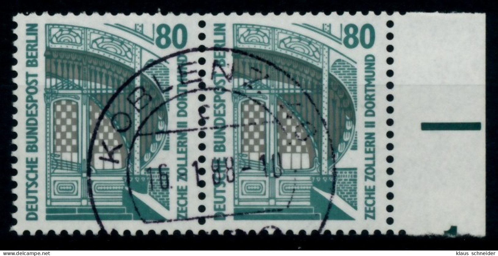 BERLIN DS SEHENSW Nr 796 Zentrisch Gestempelt WAAGR PAAR X73A1CA - Used Stamps