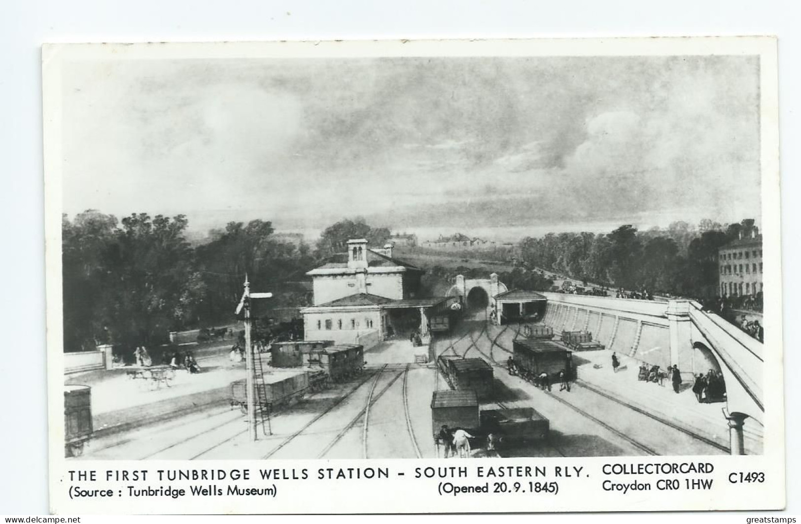 Postcard Railway   Collectorcard   Tunbridge Wells Station Unused - Stations With Trains