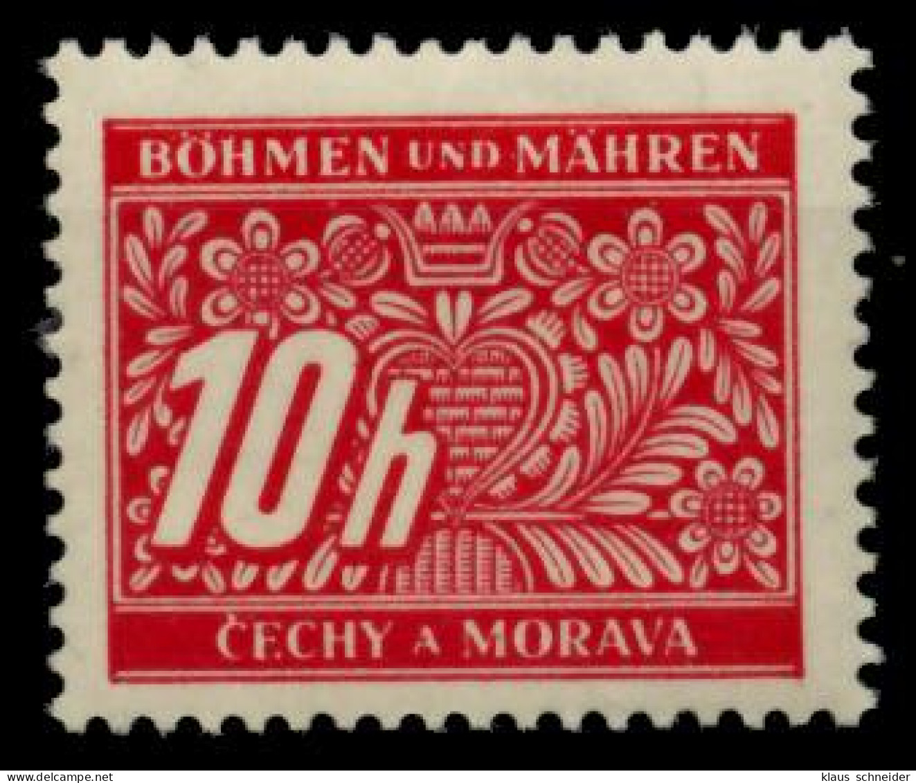 BÖHMEN MÄHREN PORTO Nr 2 Postfrisch S51FB62 - Unused Stamps