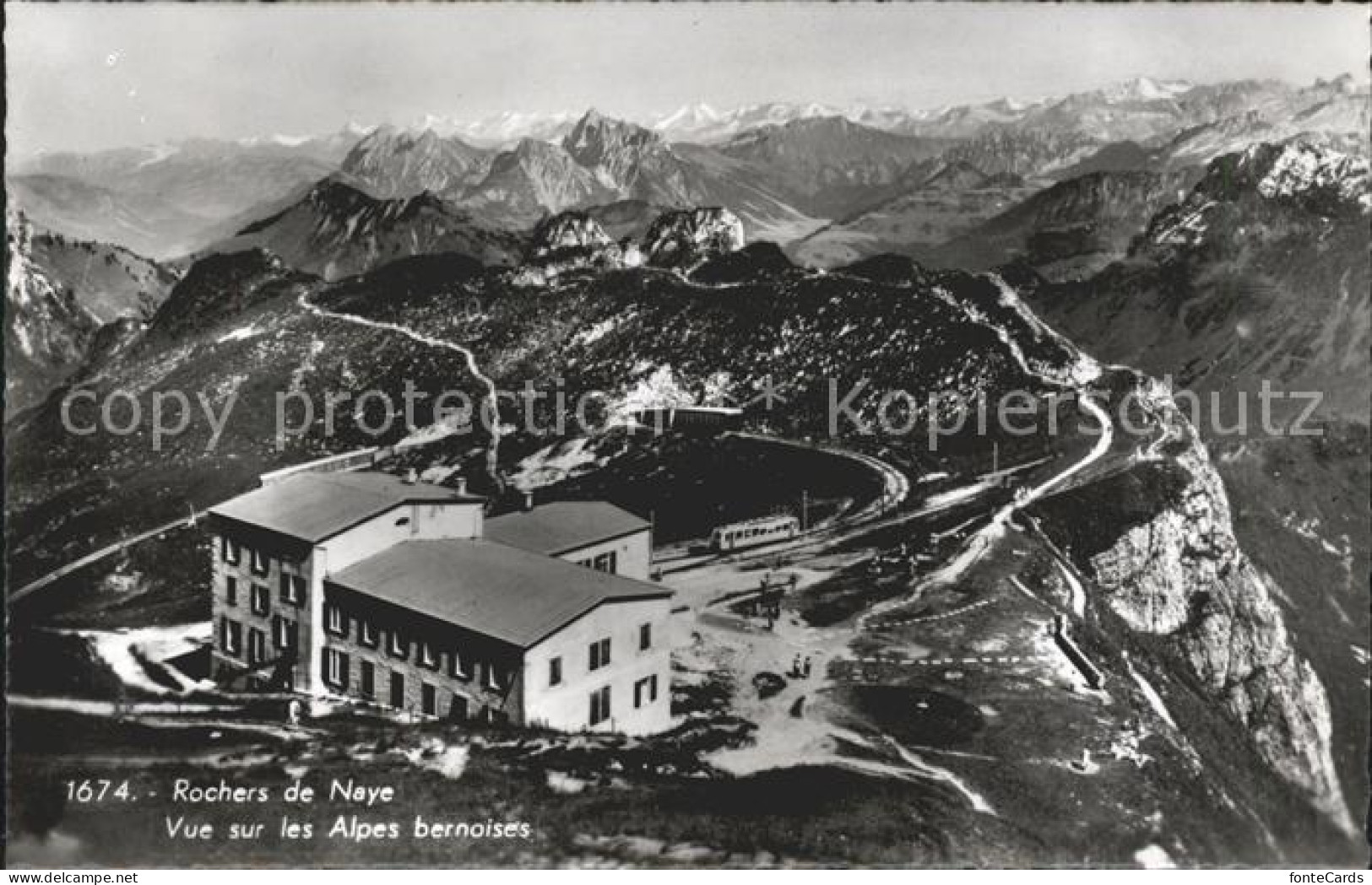 11662947 Rochers De Naye Et Alpes Bernoise Berghaus Bahn Rochers De Naye - Autres & Non Classés