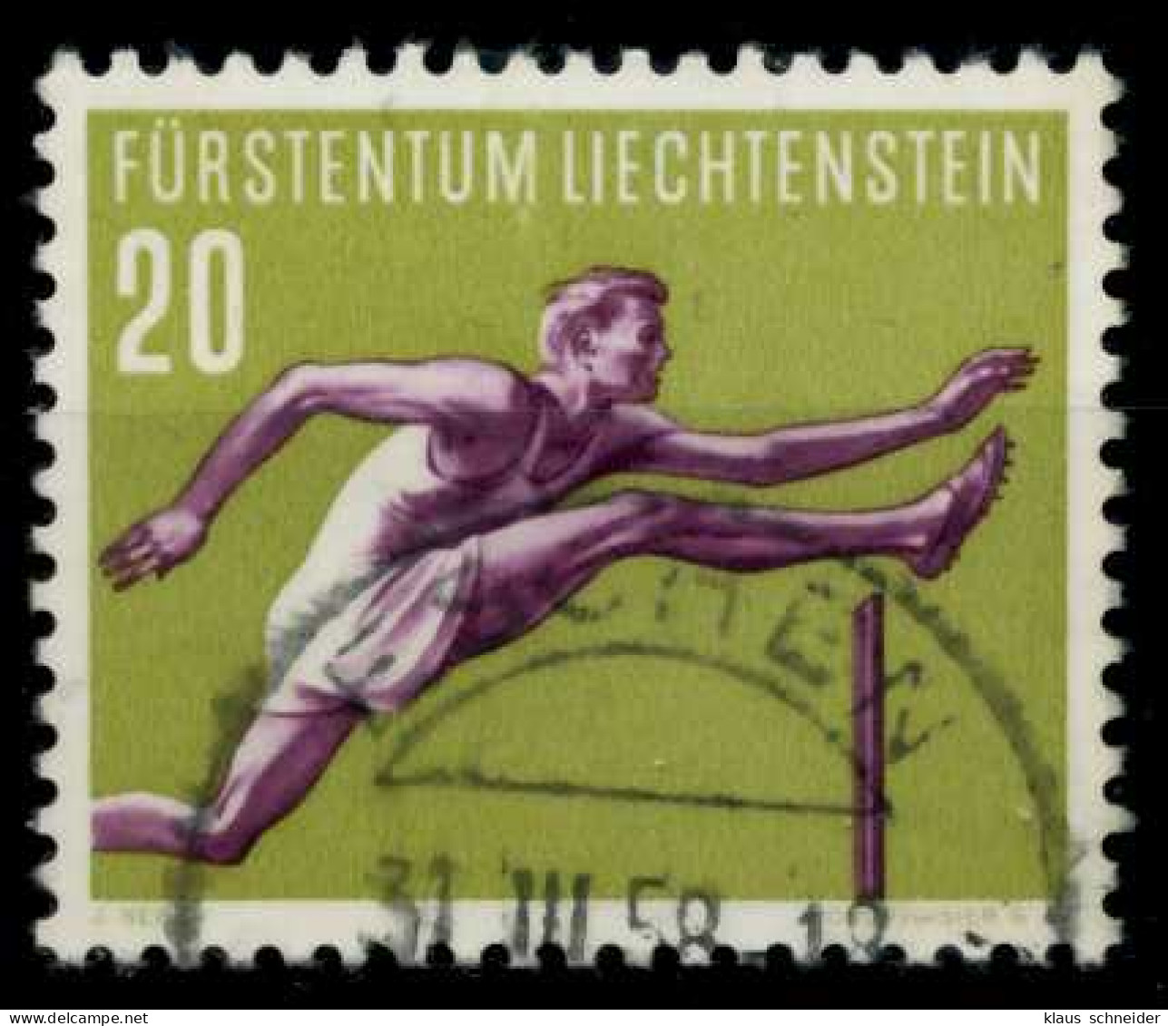 LIECHTENSTEIN 1956 Nr 343 Gestempelt X7A6F36 - Used Stamps