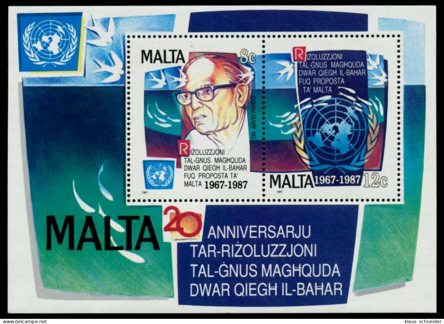 MALTA Block 10 Postfrisch S561346 - Malta