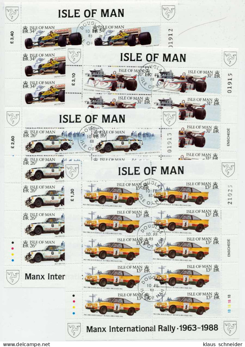 ISLE OF MAN Nr 363KB-366KB Zentrisch Gestempelt KLEINBG S0093CE - Isla De Man