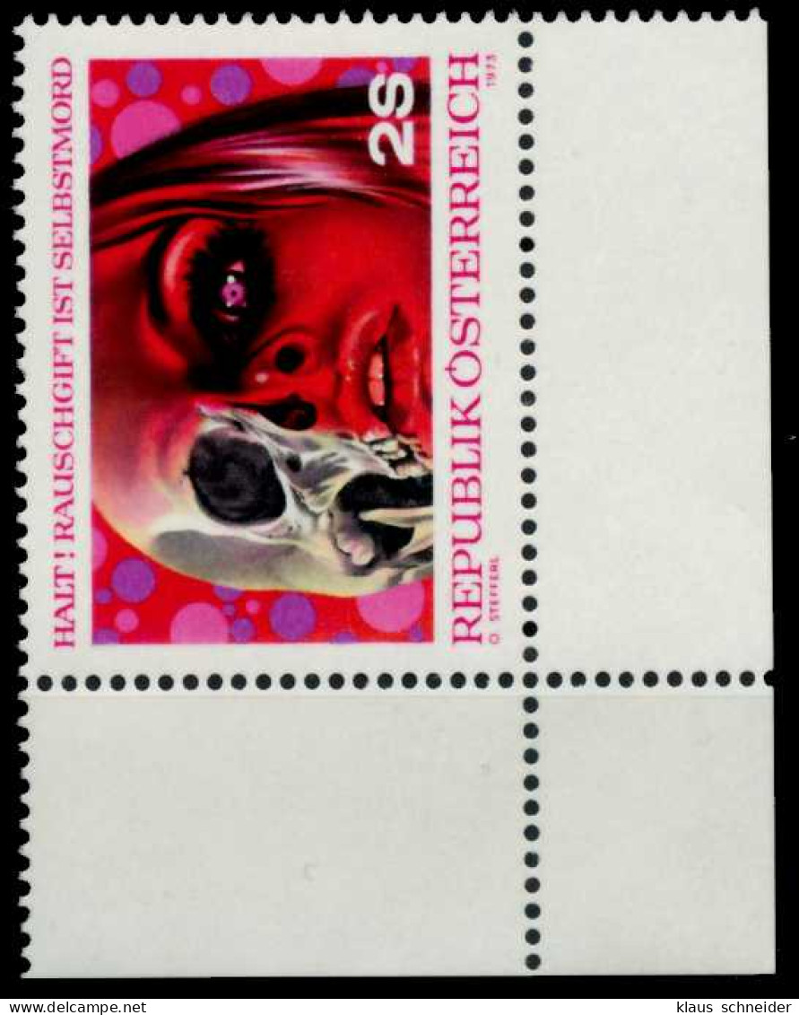 ÖSTERREICH 1973 Nr 1411 Postfrisch ECKE-ULI X802352 - Unused Stamps