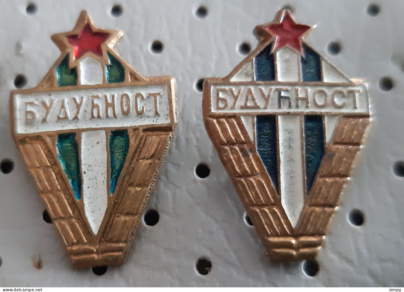 Football Club BUDUCNOST Titograd Podgorica Soccer Socker Calcio Montenegro Ex Yugoslavia Vintage Pins - Football