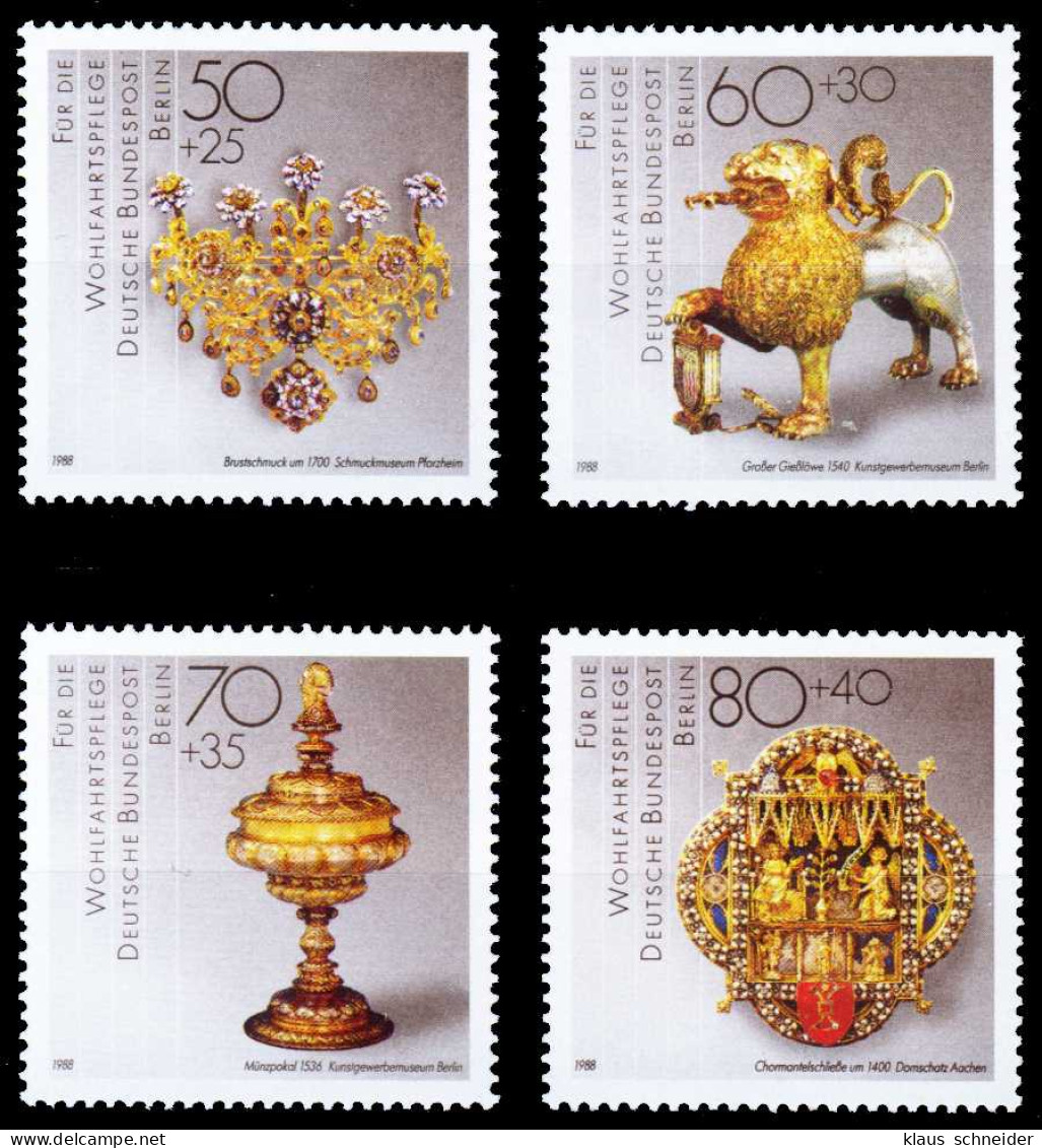 BERLIN 1988 Nr 818-821 Postfrisch S5F7A76 - Unused Stamps