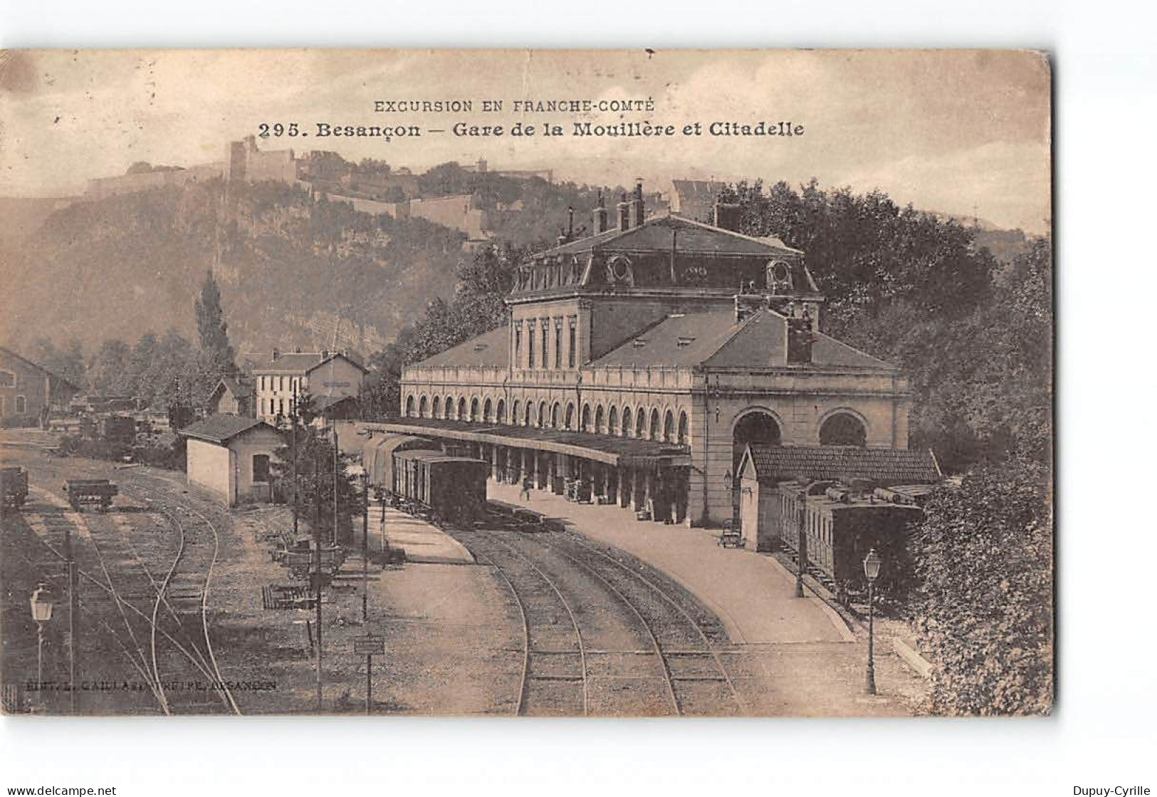 BESANCON - Gare De La Mouillère Et Citadelle - état - Besancon