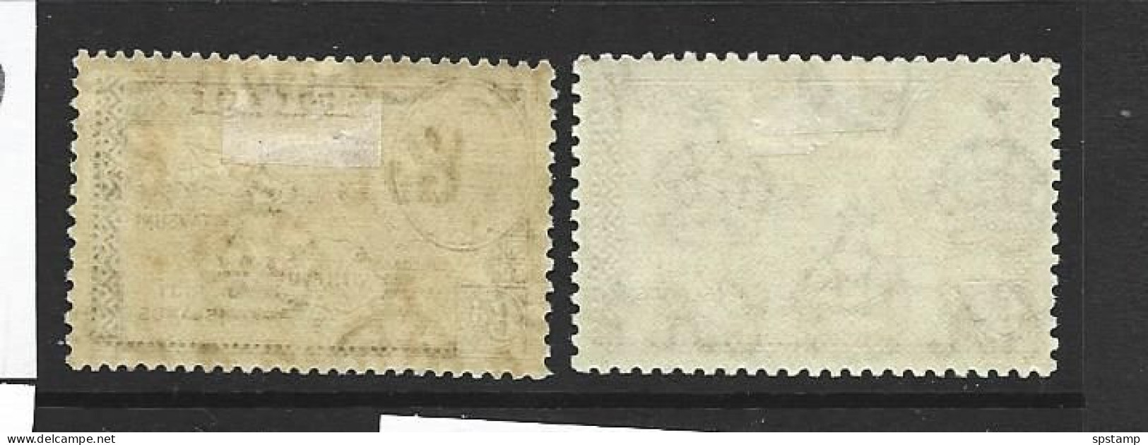 Fiji 1938 - 1955 KGVI Definitives 6d Map With & Without 180 Degrees FM - Fiji (...-1970)