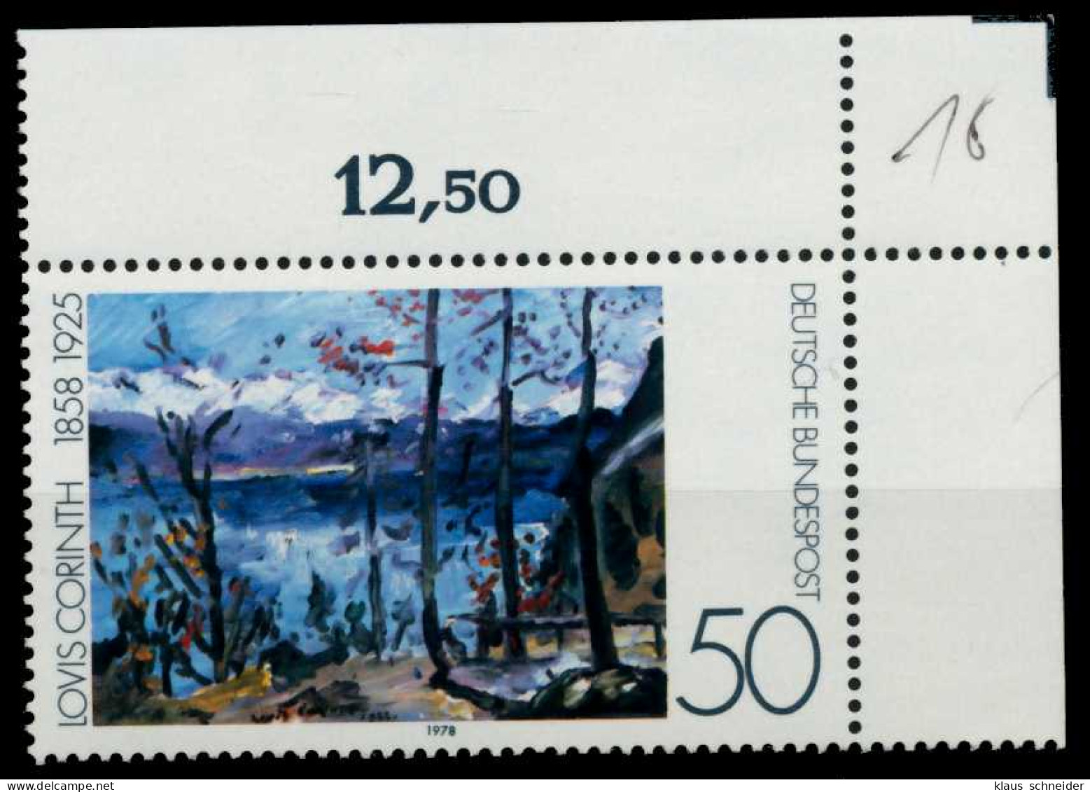 BRD BUND 1978 Nr 986 Postfrisch ECKE-ORE X8EF782 - Unused Stamps