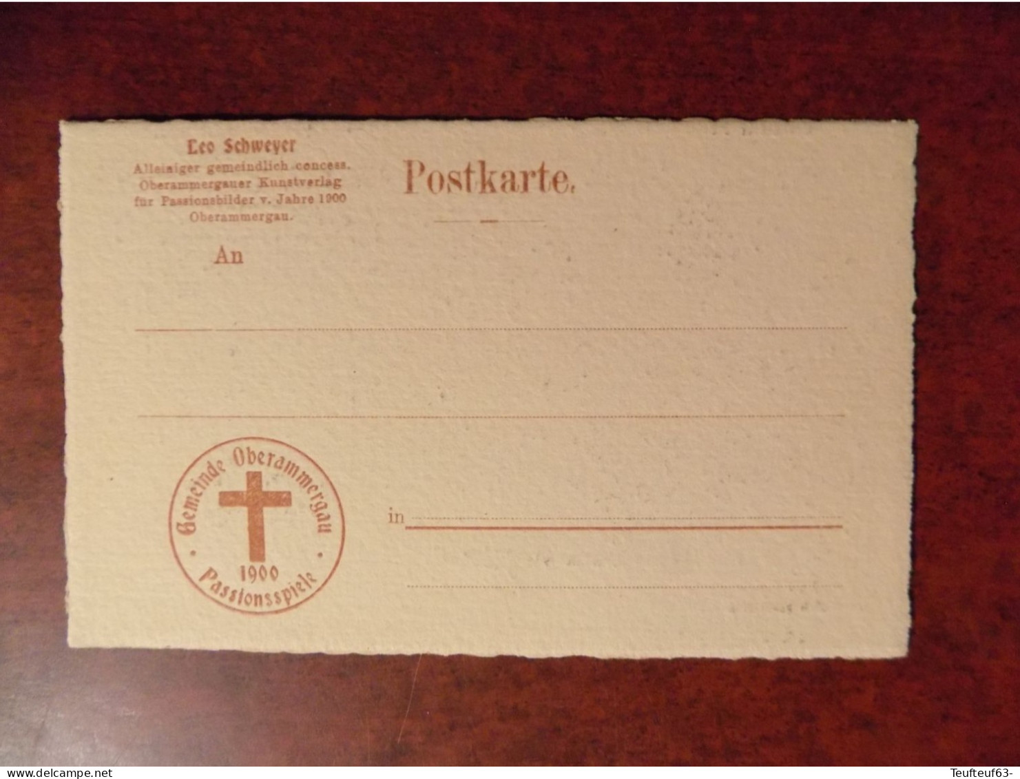 AK Oberammergau - Christus Vor Kaiphas - Offizielle Postkarte No. 7 - Verlag Leo Schweyer Gel. 1900 - Oberammergau