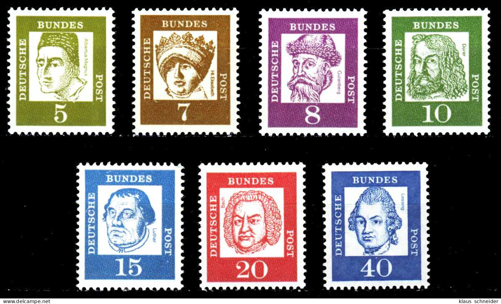 BRD DS BED. DEUT. Nr 347x-355x Postfrisch S02D48E - Unused Stamps
