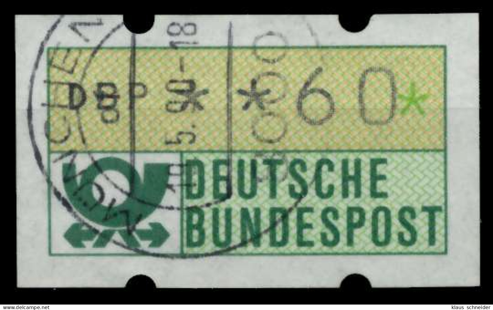 BRD ATM 1981 Nr 1-1-060R Gestempelt X9703EE - Automaatzegels [ATM]