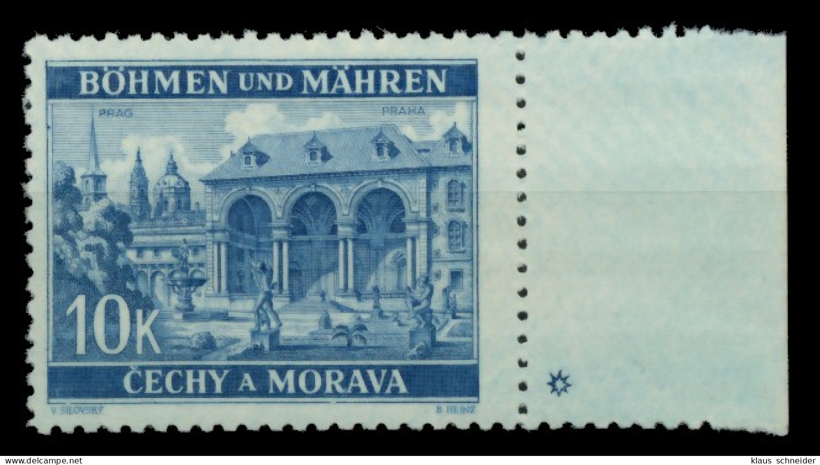 BÖHMEN MÄHREN Nr 60PlSt1R Postfrisch X6DCEC6 - Unused Stamps
