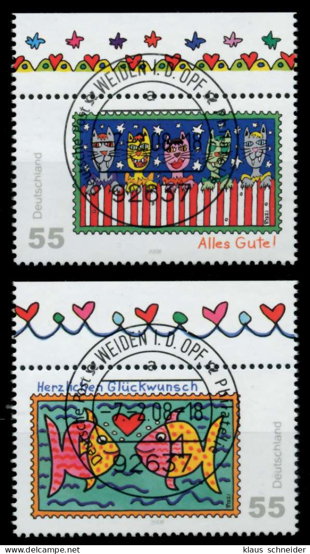 BRD 2008 Nr 2644-2645 Gestempelt X767F1E - Used Stamps