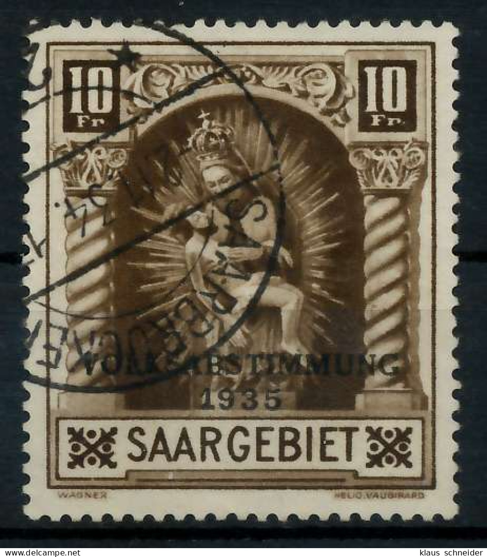 SAARGEBIET 1934 Nr 194II Gestempelt ATTEST X7B0EBE - Used Stamps