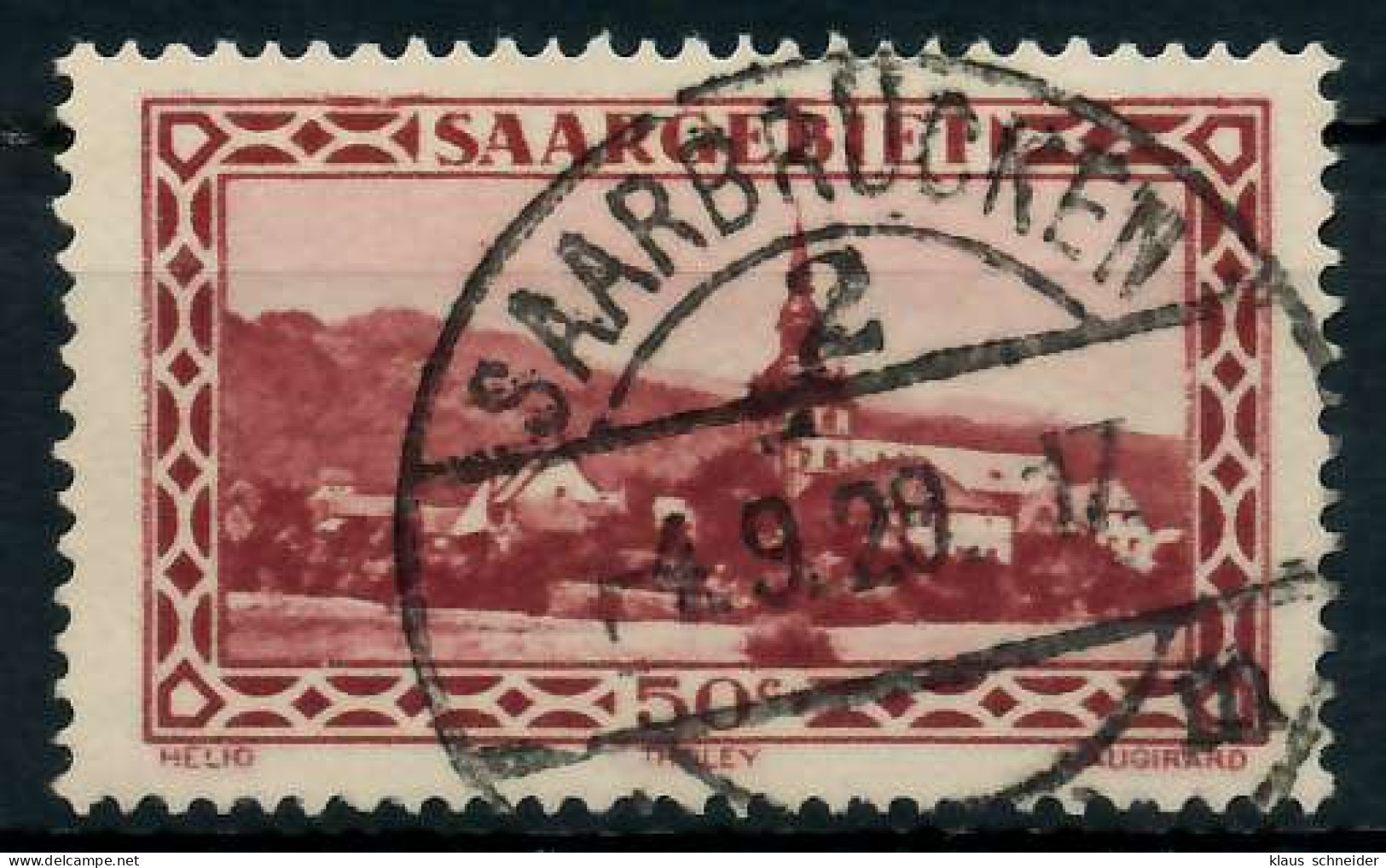 SAARGEBIET 1926 Nr 114 Zentrisch Gestempelt X7B2216 - Used Stamps