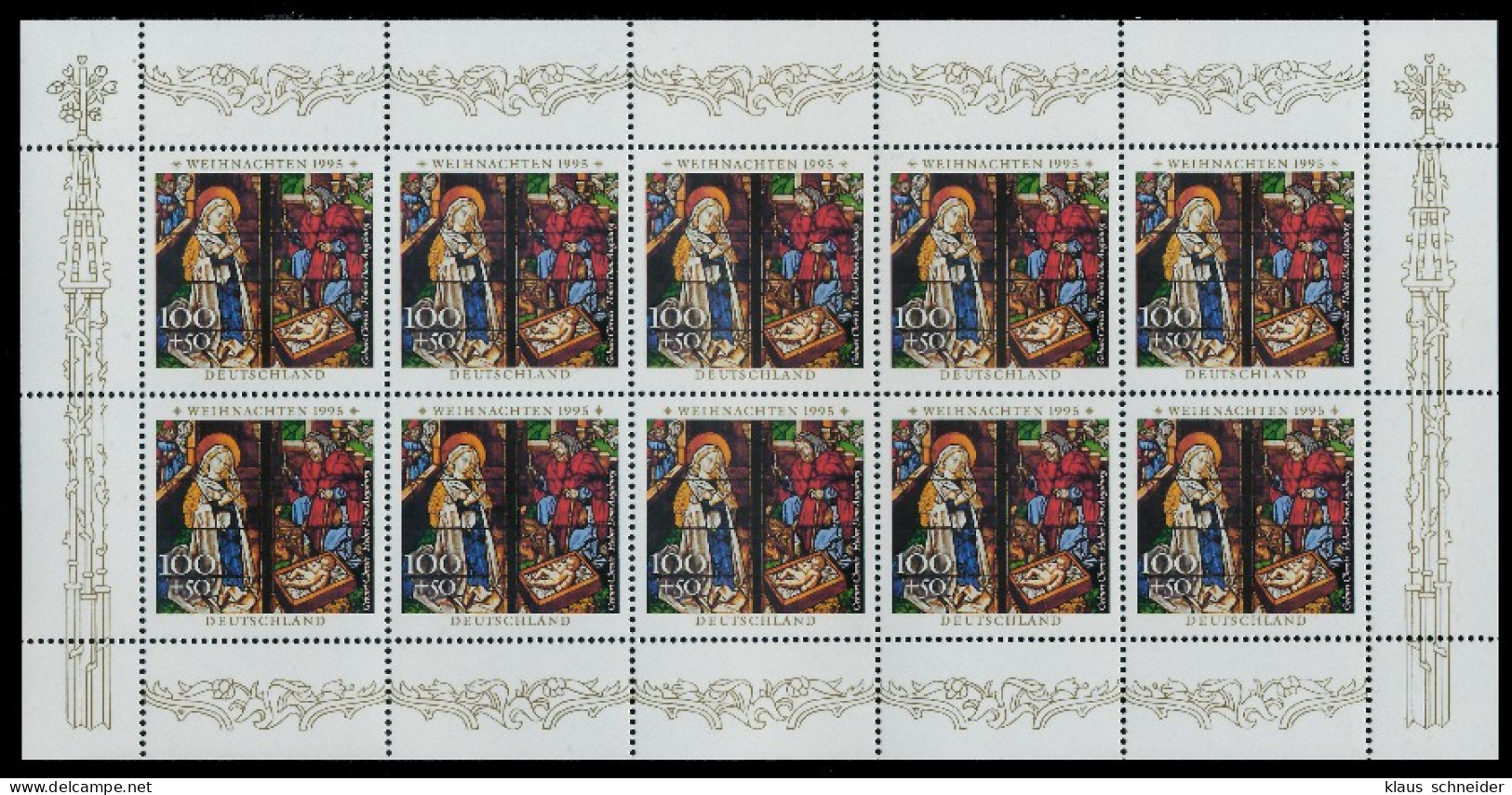 BRD BUND BLOCK KLEINBOGEN 1995 Nr 1831-1832 Postfrisch S531242 - Altri & Non Classificati