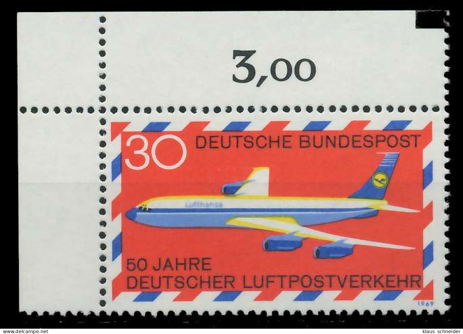 BRD 1969 Nr 577 Postfrisch ECKE-OLI X7F10AA - Ongebruikt