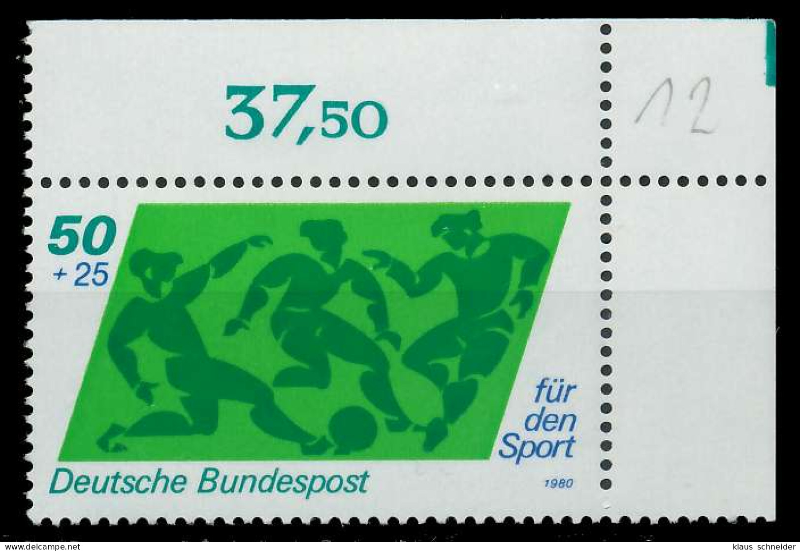 BRD 1980 Nr 1046 Postfrisch ECKE-ORE X80BD96 - Ongebruikt