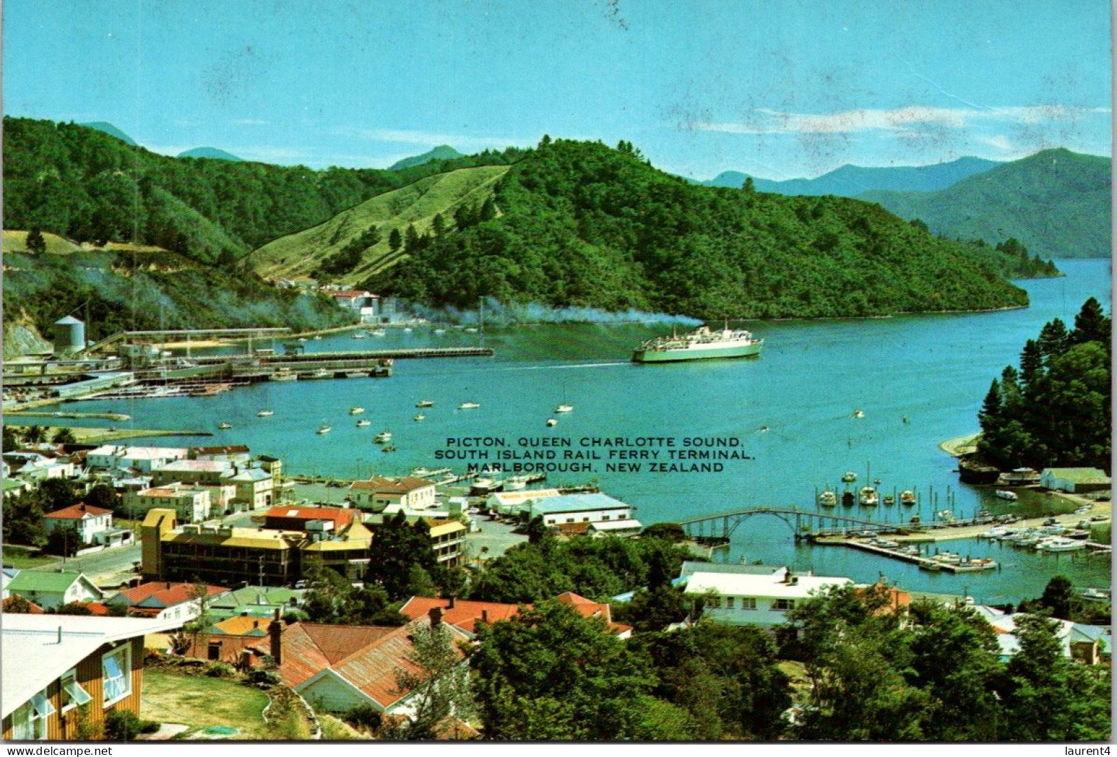 7-5-2024 (4 Z 21) New Zealand - Cook Stait Rail Ferry In Picton - Nouvelle-Zélande