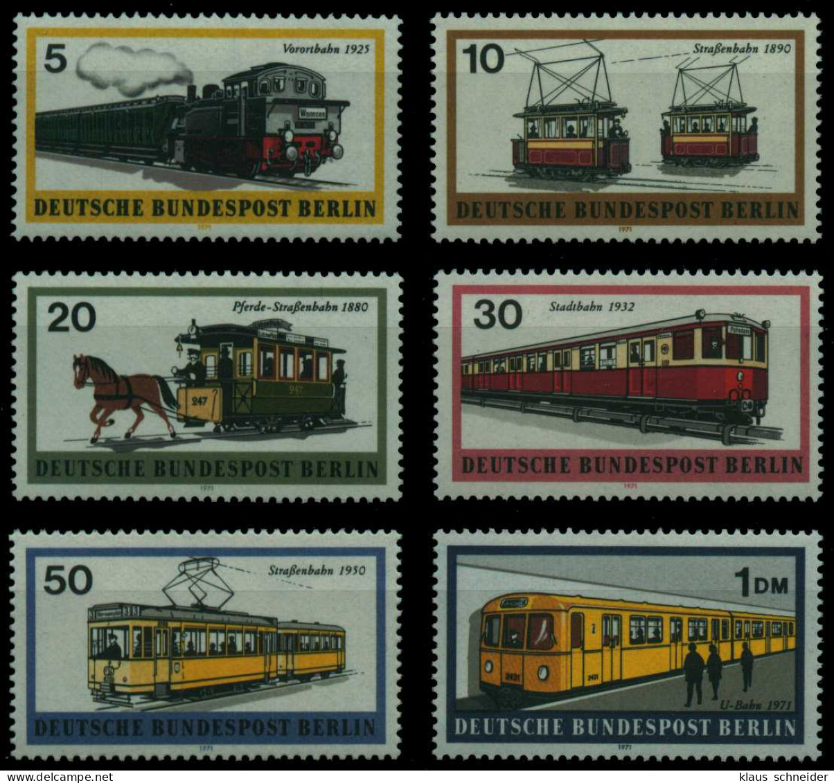 BERLIN 1971 Nr 379-384 Postfrisch S80139E - Unused Stamps