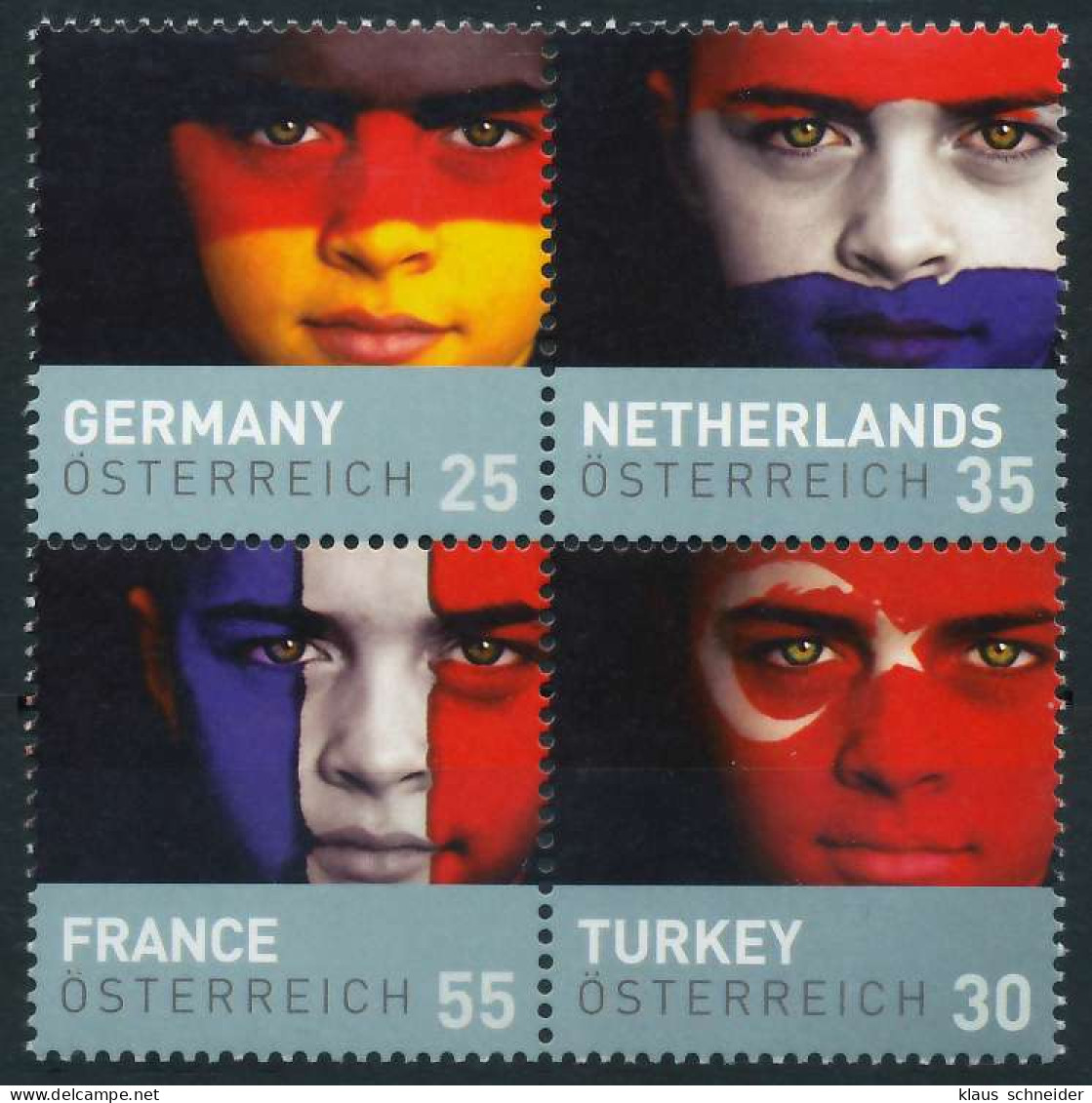 ÖSTERREICH 2008 Nr 2743 50 Vbc Postfrisch VIERERBLOCK X2555EE - Unused Stamps
