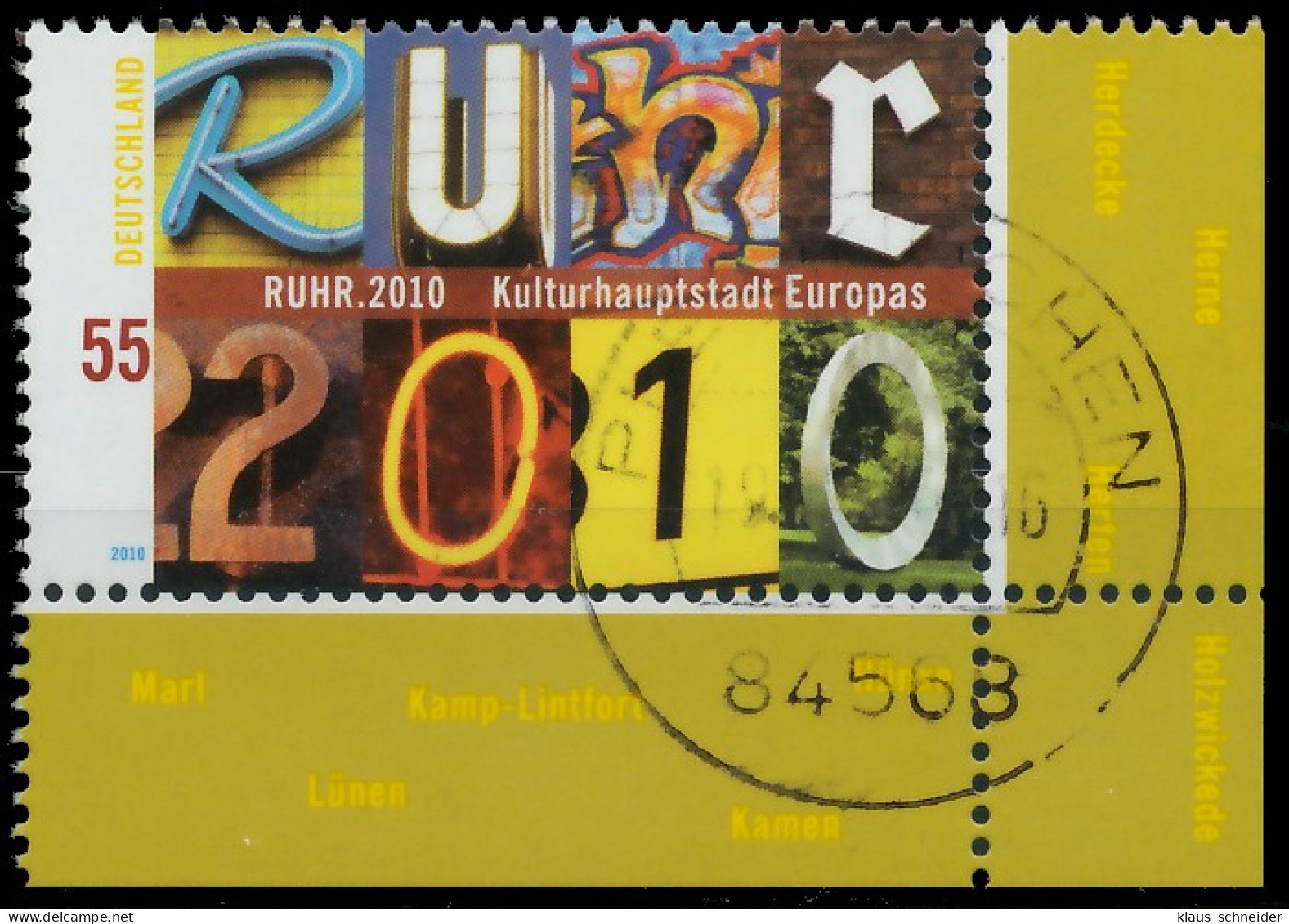 BRD BUND 2010 Nr 2776 Zentrisch Gestempelt ECKE-URE X36B3EA - Used Stamps