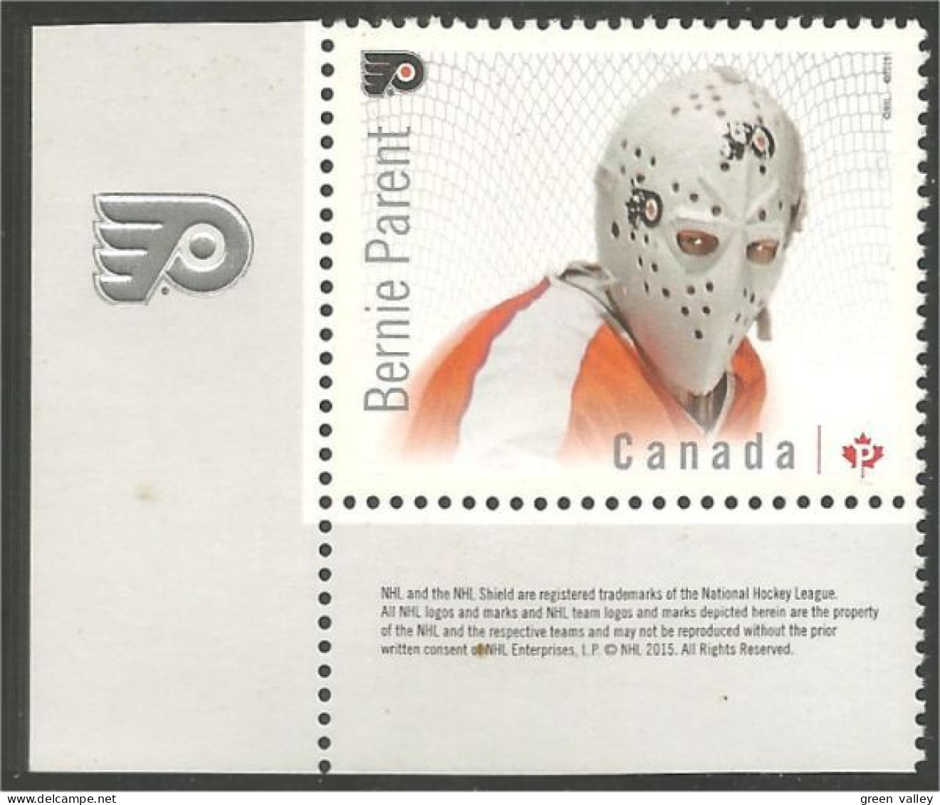 Canada Ice Hockey Glace Goalie Bernie Parent MNH ** Neuf SC (C28-66e) - Unused Stamps