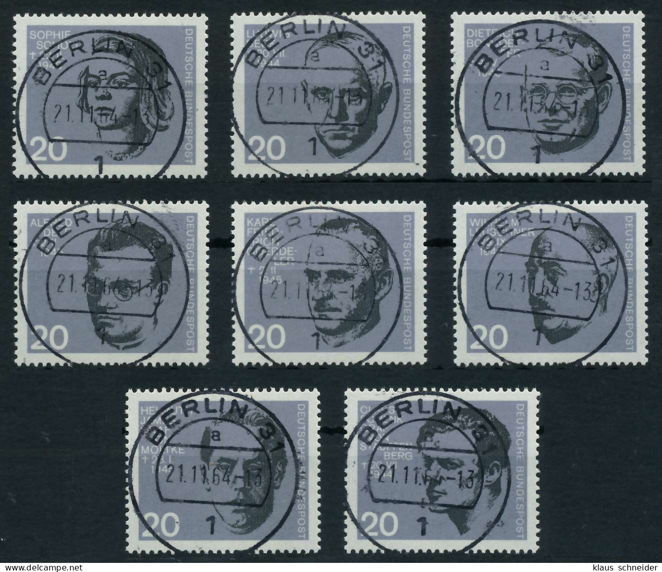 BRD BUND 1964 Nr 431-438 Zentrisch Gestempelt X69B59E - Used Stamps