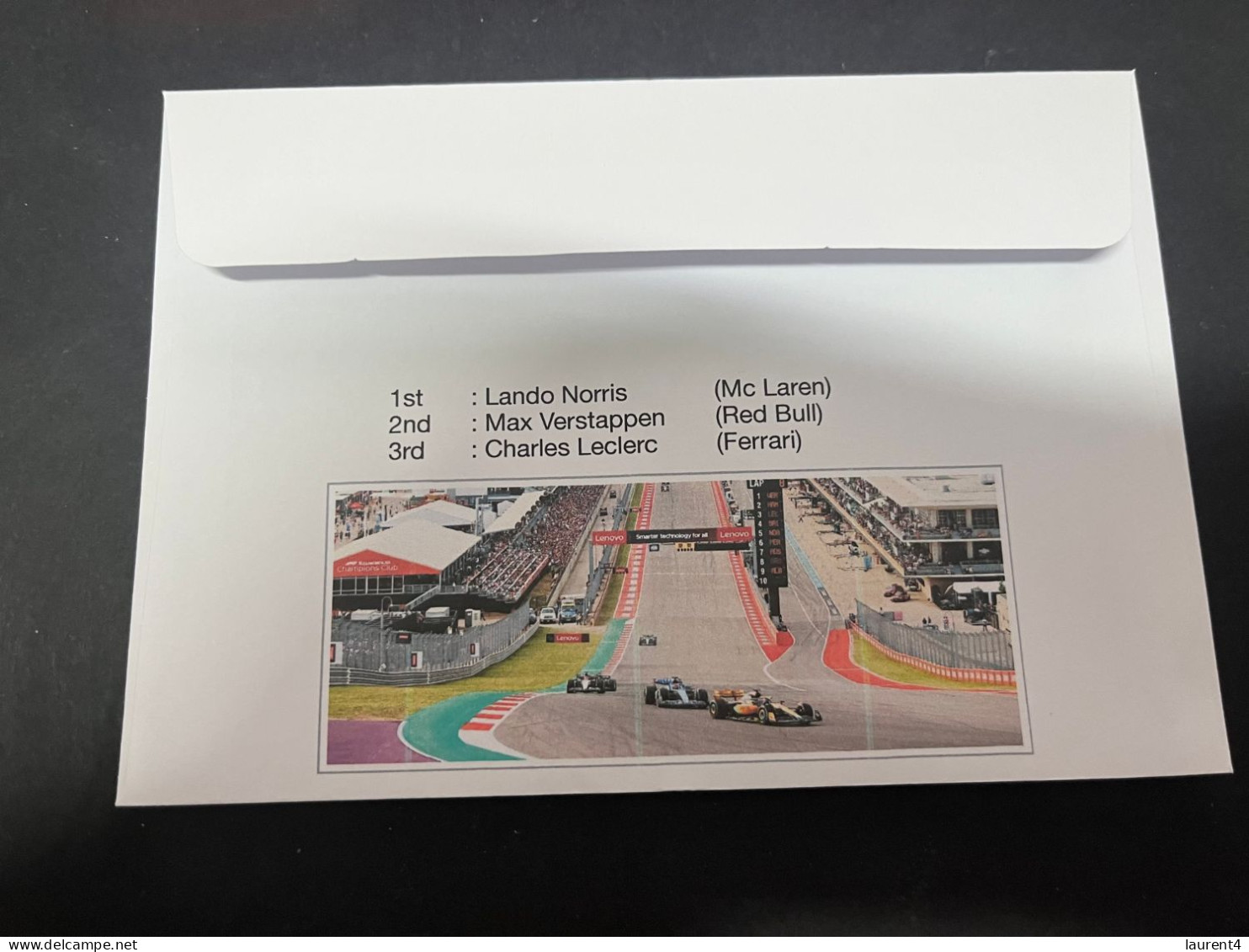 7-6-2024 (2 Z 42) Formula One - 2024 - USA Miami Grand Prix - Winner Lando Norris (6 May 2024) OZ Stamp - Automobilismo