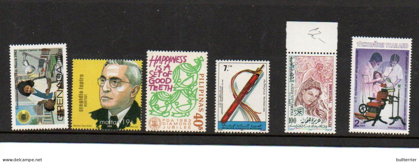 DENTISTRY - MNH SELECTION OF 50 STAMPS FROM VARIOUS COUNTRIES - Geneeskunde