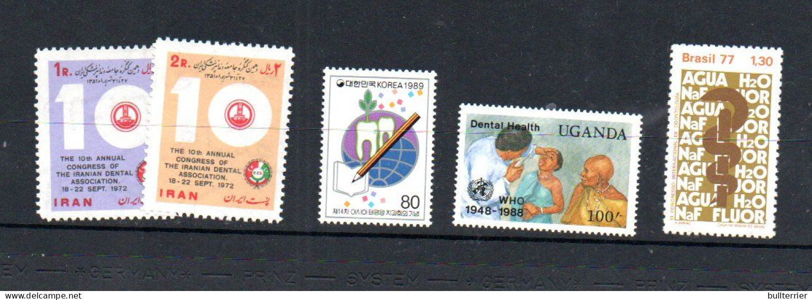 DENTISTRY - MNH SELECTION OF 50 STAMPS FROM VARIOUS COUNTRIES - Medicine