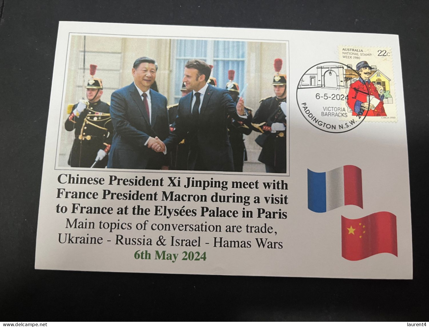 7-5-2024 (4 Z 22) China President Xi Visit To France & Meet President Macon - Russia Ukraine & Israel Gaza Wars + Trade - Militaria