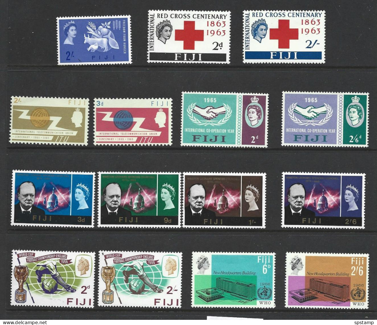 Fiji 1963 Freedom From Hunger To 1966 WHO - 7 Omnibus Sets MNH / MLH - Fidschi-Inseln (...-1970)