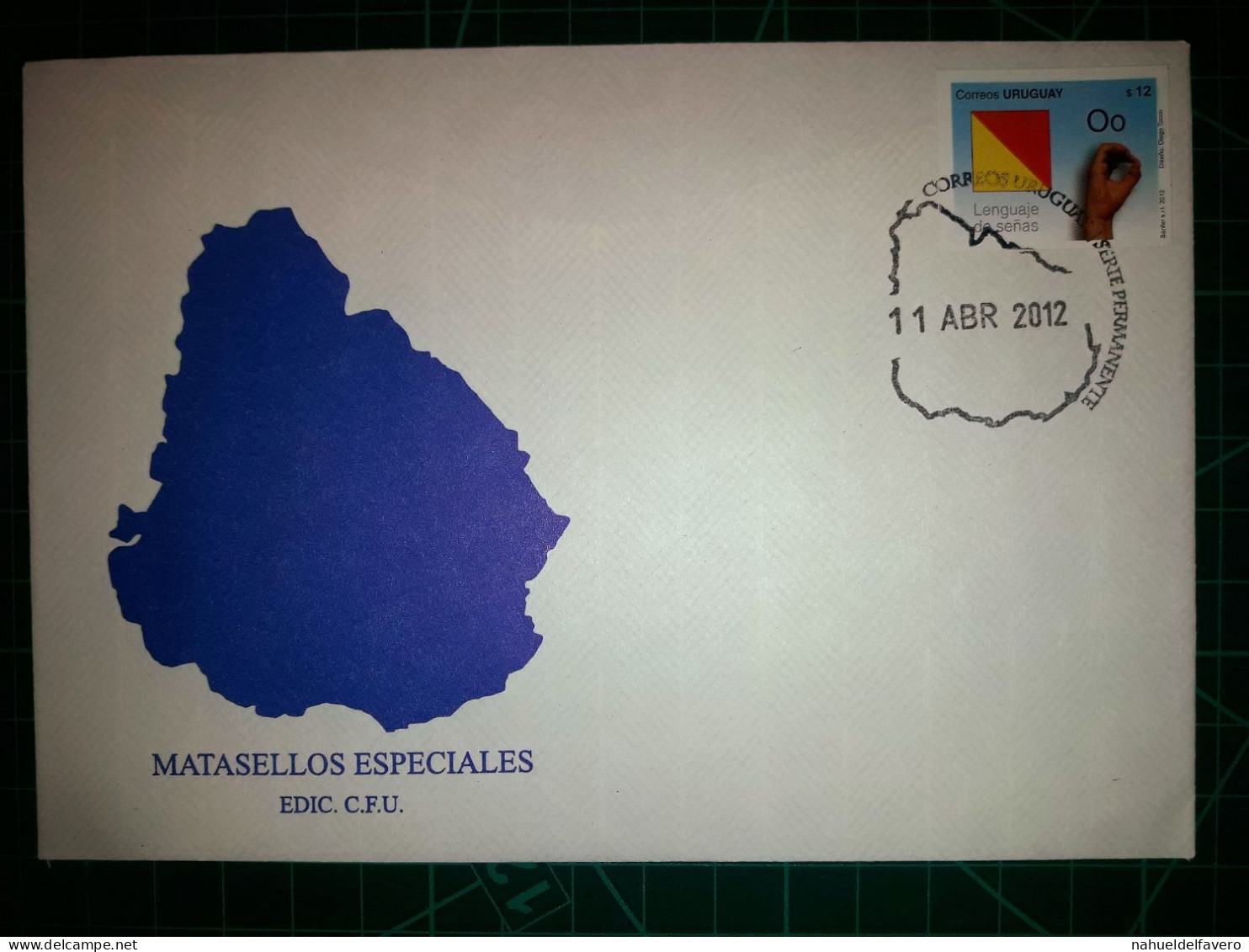 RÉPUBLIQUE ORIENTALE DE L'URUGUAY, Enveloppe FDC Commémorative Avec Timbre-poste Coloré (Proceres De La Patria, Bâtiment - Uruguay