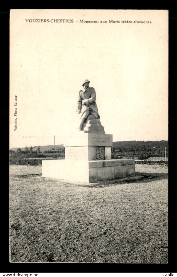 08 - VOUZIERS-CHESTRES - GUERRE 14/18 - MONUMENT AUX MORTS TCHECO-SLOVAQUES - Vouziers