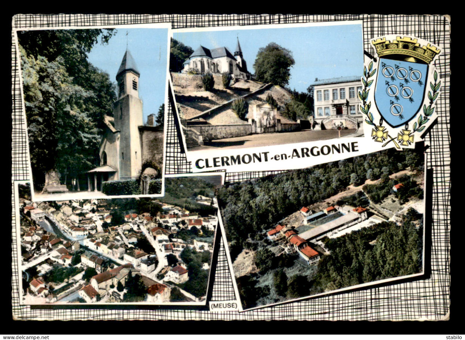 55 - CLERMONT-EN-ARGONNE - MULTIVUES ET BLASON - Clermont En Argonne