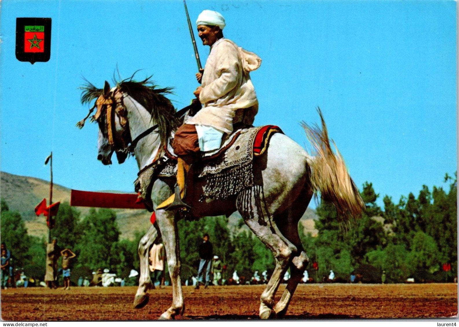 7-5-2024 (4 Z 23) Maroc - Cavalier Typique (posted To France 1981) - People