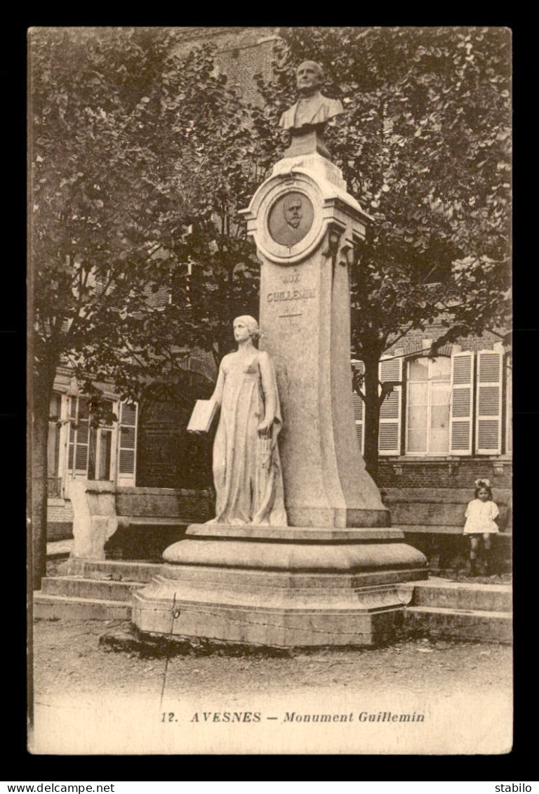 59 - AVESNES - MONUMENT GUILLEMIN - Avesnes Sur Helpe