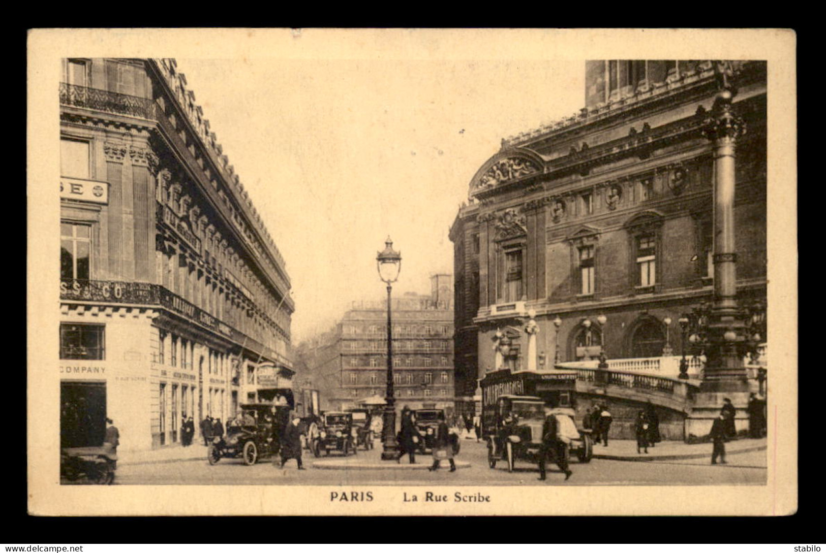 75 - PARIS 9EME - RUE SCRIBE - CARTE DE SERVICE DES GRANDS MAGASINS AUX GALERIES LAFAYETTE - Arrondissement: 09