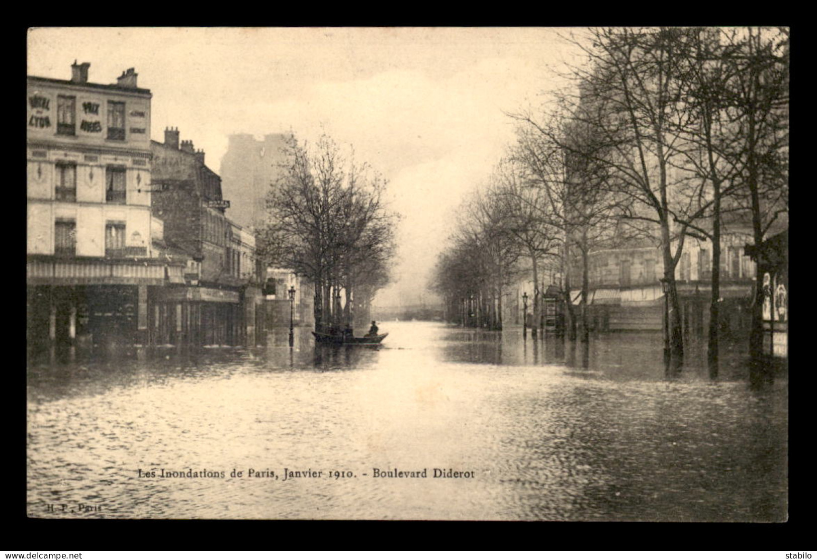 75 - PARIS 12EME - INONDATIONS DE 1910 - BOULEVARD DIDEROT - Paris (12)