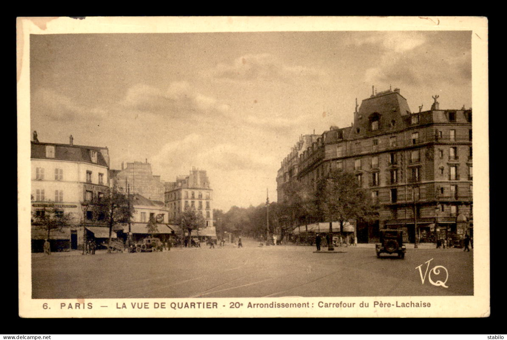 75 - PARIS 20EME - LA VUE DE QUARTIER - CARREFOUR DU PERE-LACHAISE - Paris (20)