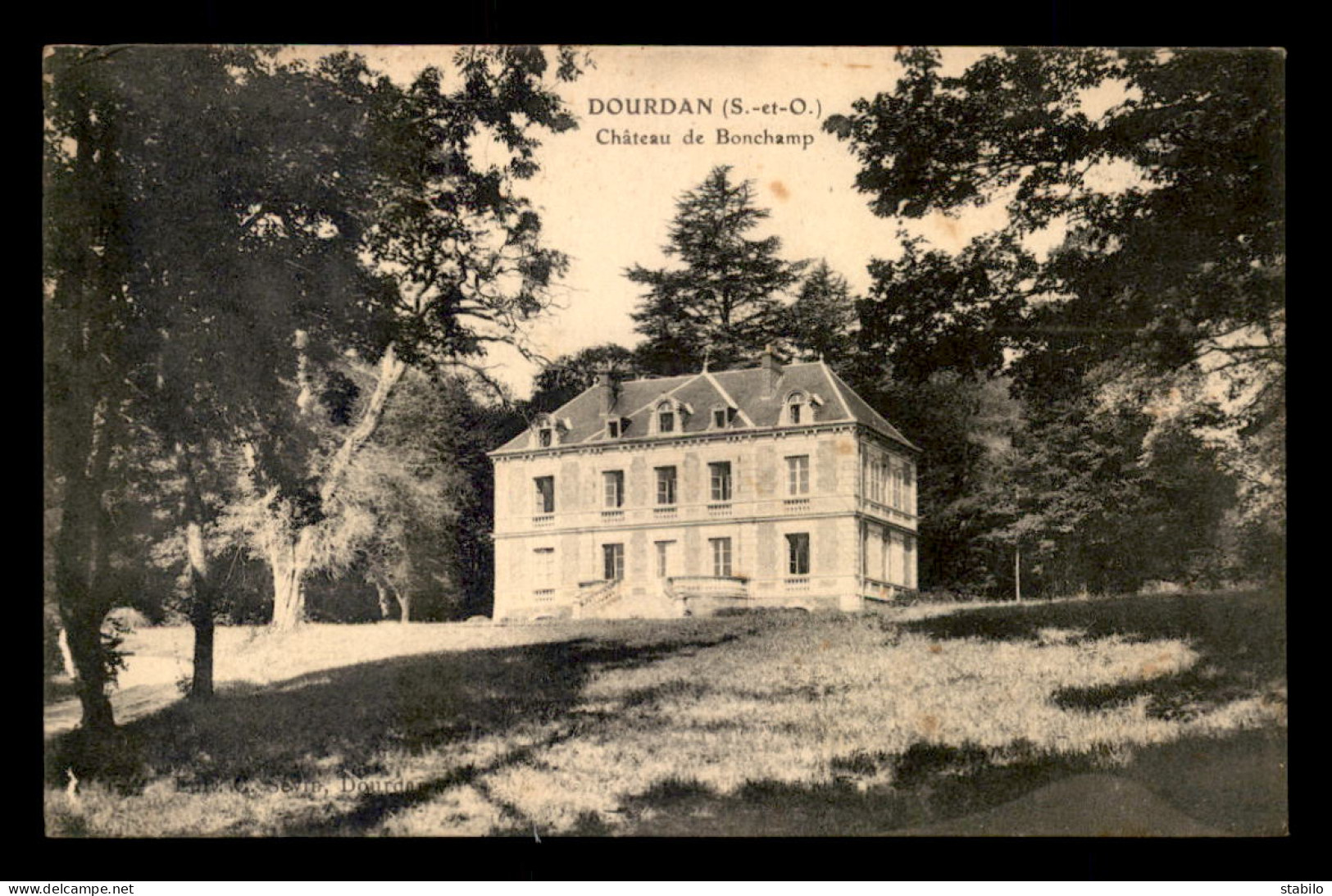 91 - DOURDAN - LE CHATEAU DE BONCHAMP - CACHET DAGUIN 1928 - Dourdan