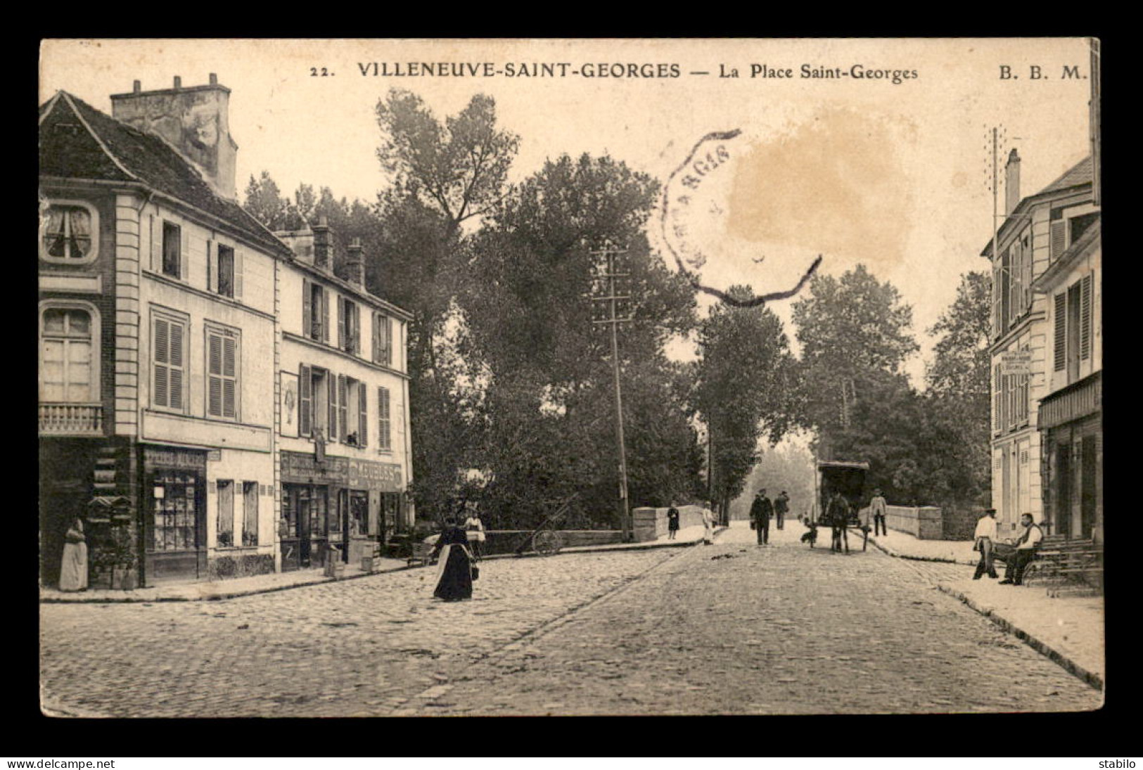 94 - VILLENEUVE-ST-GEORGES - PLACE ST-GEORGES - MEUBLE V. LAVY - EPICERIE ST-GEORGES - Villeneuve Saint Georges