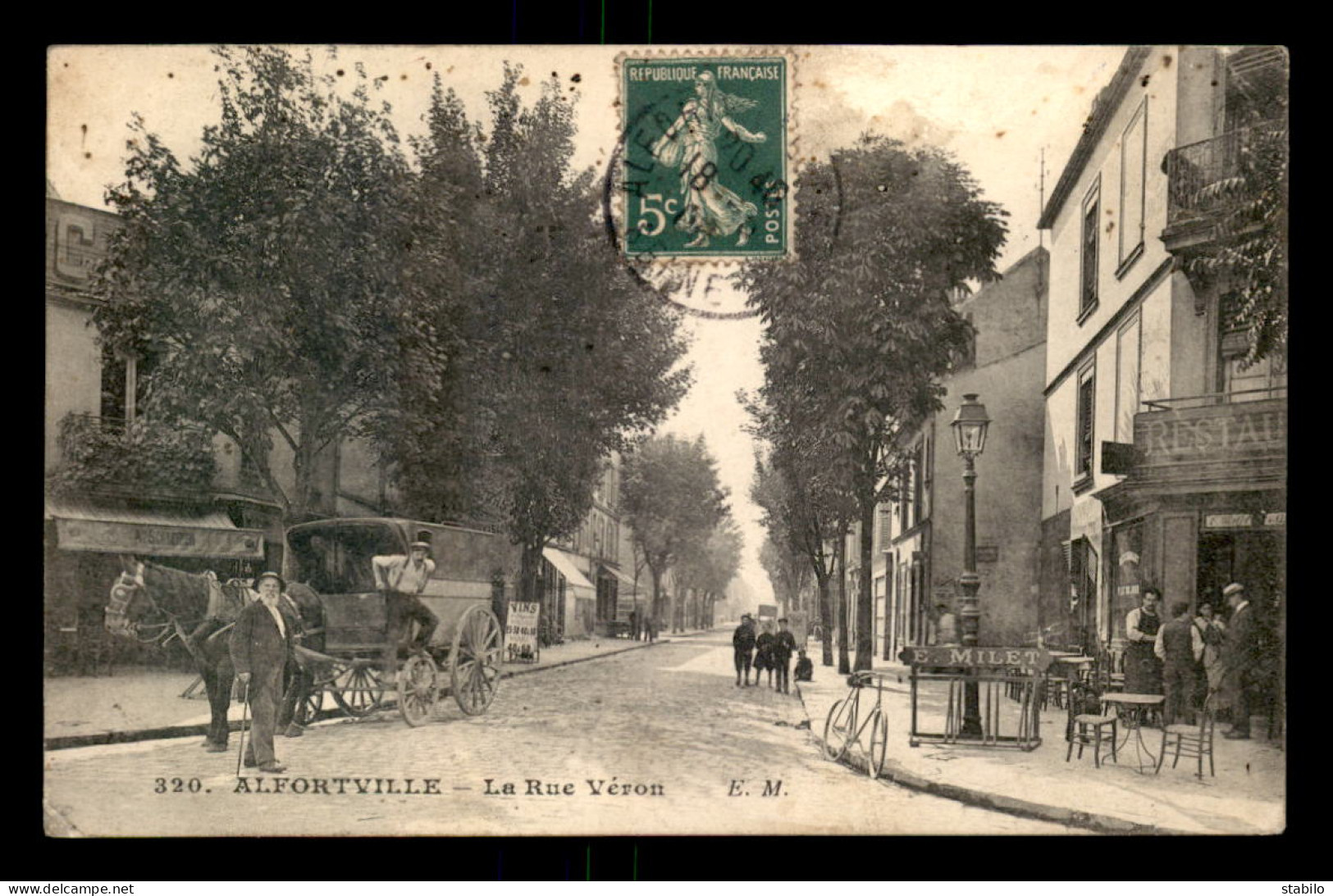 94 - ALFORTVILLE - RUE VERON - RESTAURANT E. MILLET - CAFE SCHNEIDER - Alfortville