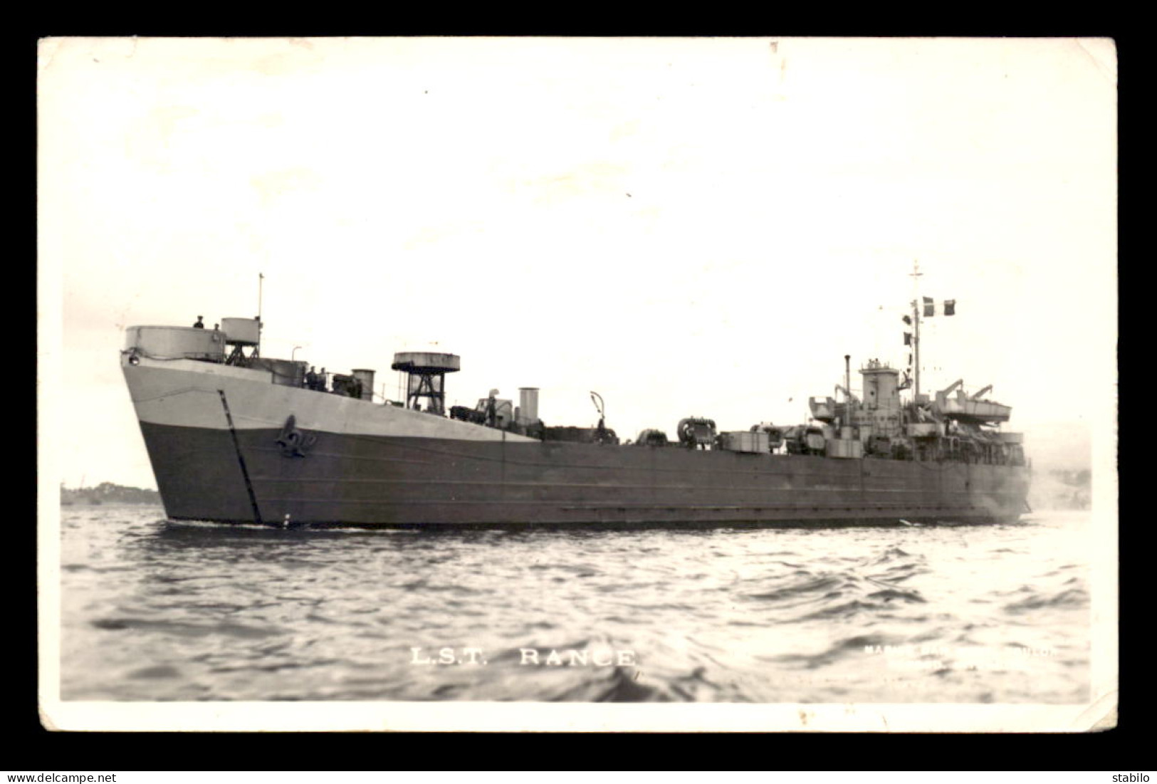 BATEAUX DE GUERRE - L.S.T. RANCE EN MER - Warships