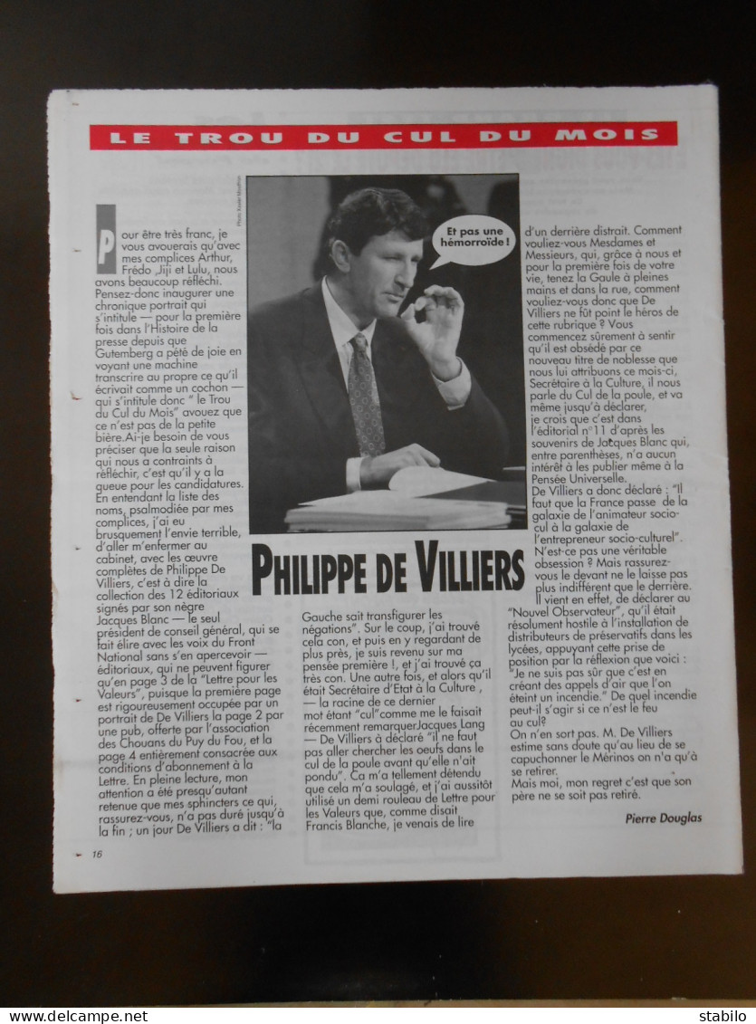 REVUE - POLITIQUE - LA GAULLE - NUMERO 1 - MARS 1993 - Política
