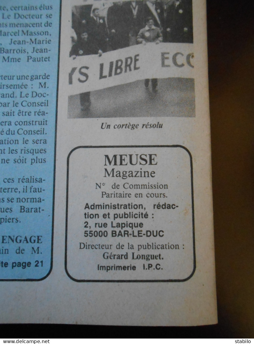 REVUE - REGIONS - MEUSE MAGAZINE - NUMERO 1 - DECEMBRE 1983 - Toerisme En Regio's