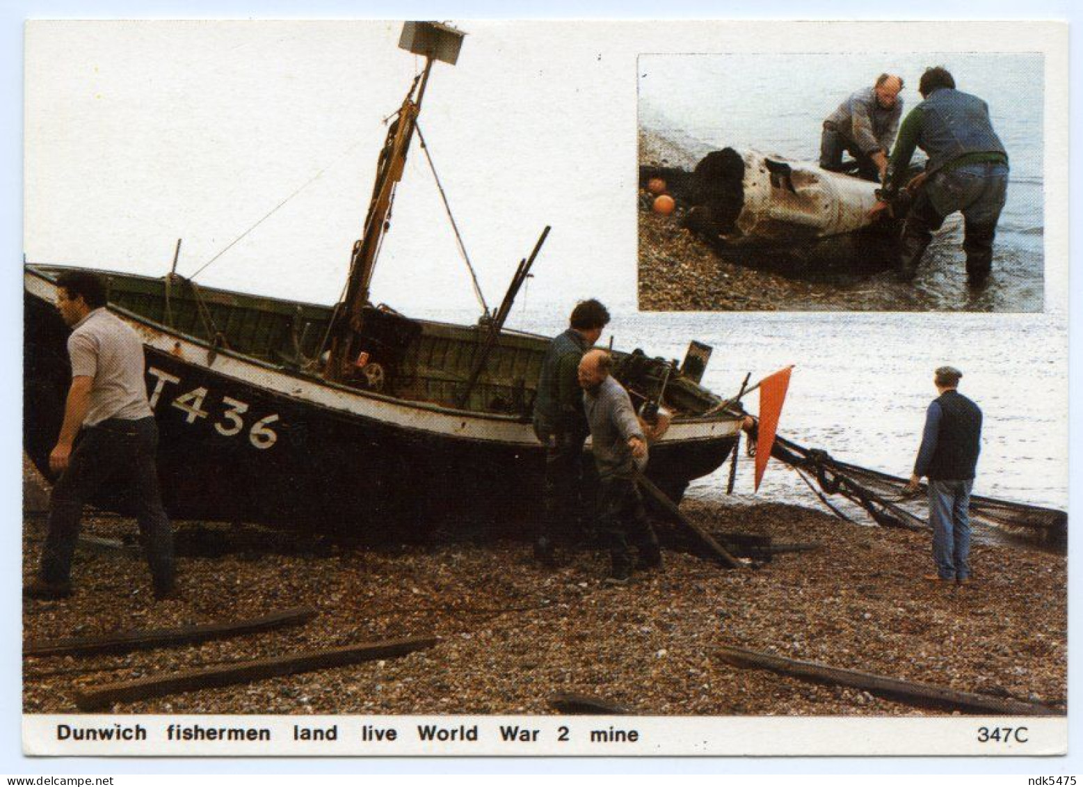 DUNWICH FISHERMEN LAND LIVE WORLD WAR 2 MINE - FISHING BOAT (10 X 15cms Approx.) - Andere & Zonder Classificatie